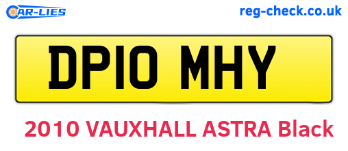 DP10MHY are the vehicle registration plates.