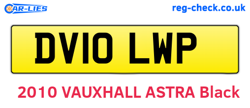 DV10LWP are the vehicle registration plates.