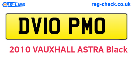 DV10PMO are the vehicle registration plates.
