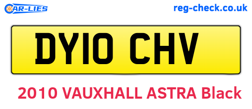 DY10CHV are the vehicle registration plates.
