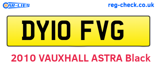 DY10FVG are the vehicle registration plates.