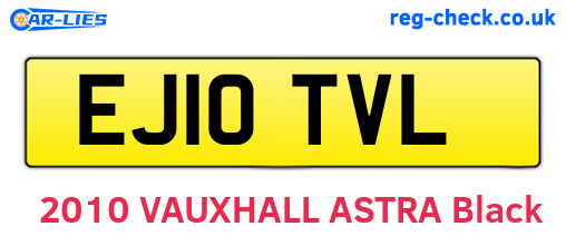EJ10TVL are the vehicle registration plates.