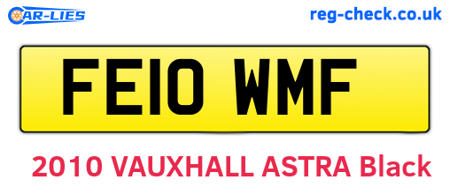 FE10WMF are the vehicle registration plates.