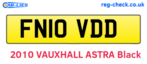 FN10VDD are the vehicle registration plates.