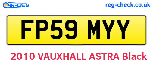FP59MYY are the vehicle registration plates.