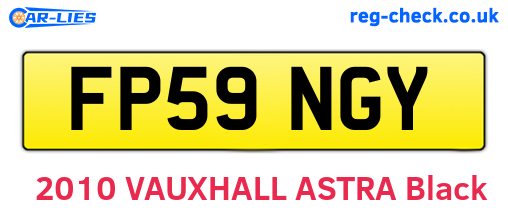 FP59NGY are the vehicle registration plates.