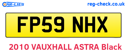 FP59NHX are the vehicle registration plates.