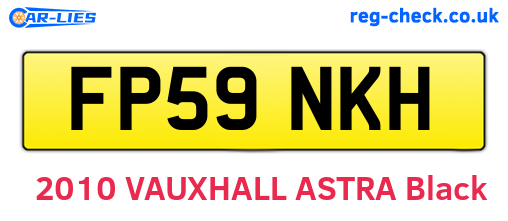 FP59NKH are the vehicle registration plates.