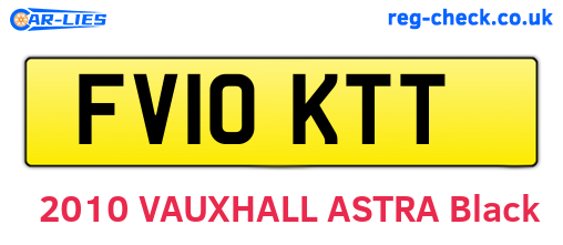 FV10KTT are the vehicle registration plates.