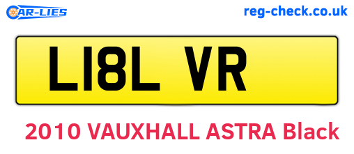 L18LVR are the vehicle registration plates.