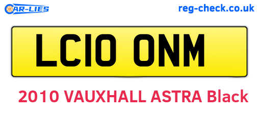 LC10ONM are the vehicle registration plates.