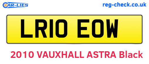 LR10EOW are the vehicle registration plates.