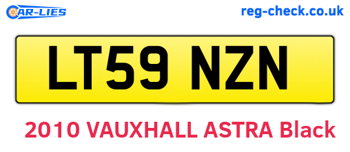 LT59NZN are the vehicle registration plates.