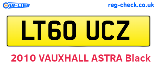 LT60UCZ are the vehicle registration plates.
