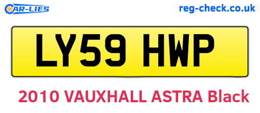 LY59HWP are the vehicle registration plates.