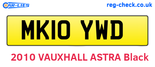 MK10YWD are the vehicle registration plates.