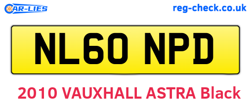 NL60NPD are the vehicle registration plates.