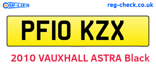 PF10KZX are the vehicle registration plates.