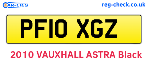 PF10XGZ are the vehicle registration plates.