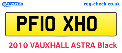 PF10XHO are the vehicle registration plates.