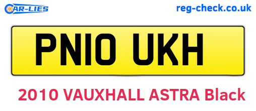 PN10UKH are the vehicle registration plates.