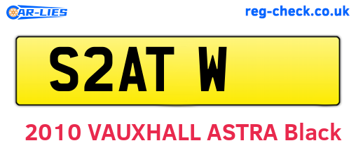 S2ATW are the vehicle registration plates.