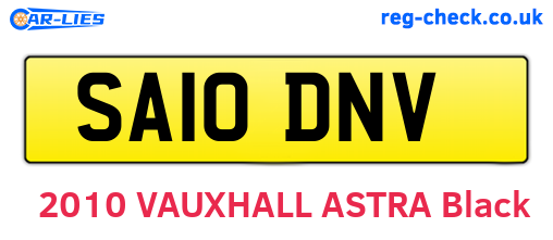 SA10DNV are the vehicle registration plates.