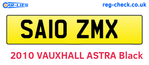 SA10ZMX are the vehicle registration plates.