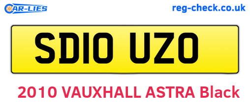 SD10UZO are the vehicle registration plates.