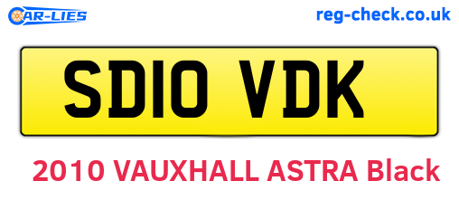 SD10VDK are the vehicle registration plates.