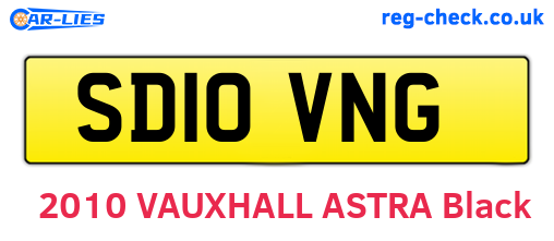 SD10VNG are the vehicle registration plates.