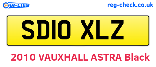 SD10XLZ are the vehicle registration plates.
