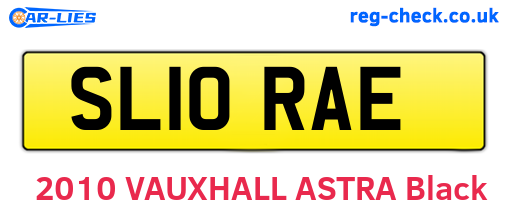 SL10RAE are the vehicle registration plates.