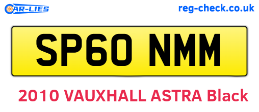 SP60NMM are the vehicle registration plates.