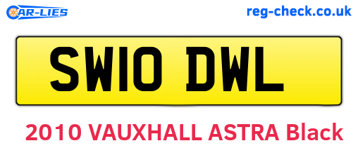 SW10DWL are the vehicle registration plates.