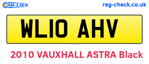 WL10AHV are the vehicle registration plates.