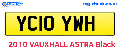 YC10YWH are the vehicle registration plates.