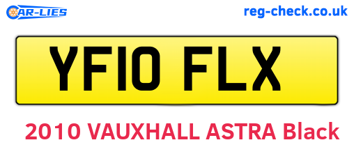 YF10FLX are the vehicle registration plates.