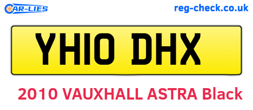 YH10DHX are the vehicle registration plates.