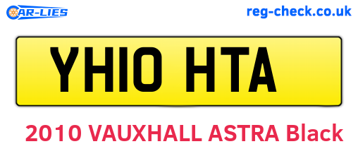YH10HTA are the vehicle registration plates.