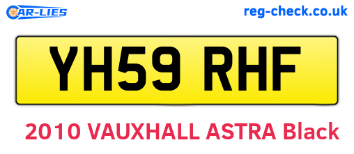YH59RHF are the vehicle registration plates.