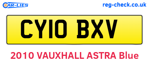 CY10BXV are the vehicle registration plates.