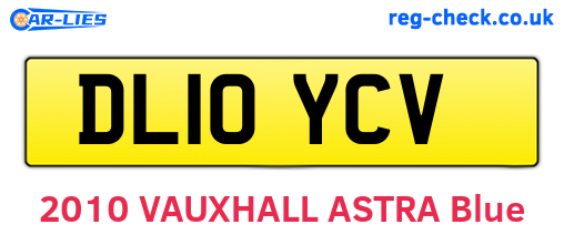 DL10YCV are the vehicle registration plates.