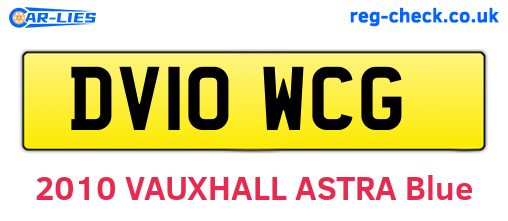 DV10WCG are the vehicle registration plates.