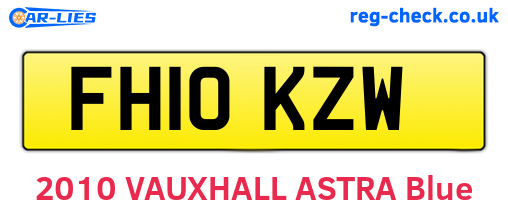FH10KZW are the vehicle registration plates.