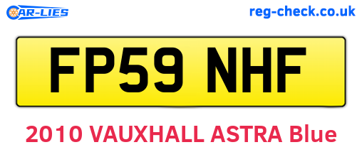FP59NHF are the vehicle registration plates.