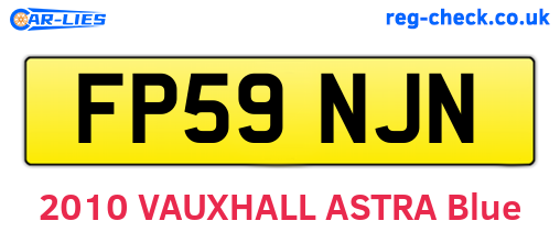 FP59NJN are the vehicle registration plates.