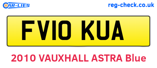 FV10KUA are the vehicle registration plates.