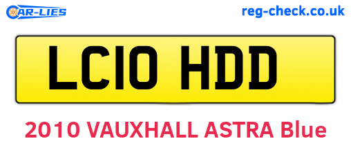 LC10HDD are the vehicle registration plates.