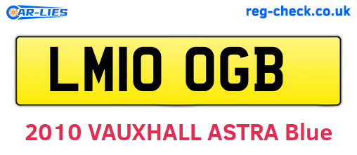 LM10OGB are the vehicle registration plates.
